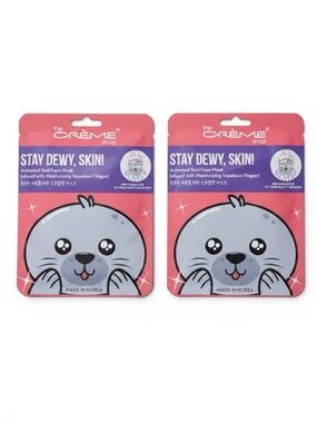 THE CREME SHOP Stay Dewy Skin Animated Seal Face Mask - (2-Pack)